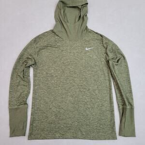 Nike Women's Hoodie Element Running Long Sleeve Olive Green M Small CJ5504 685
